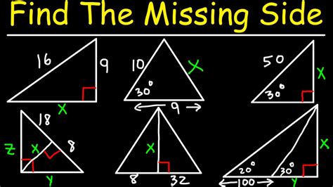 Finding Missing Angles and Sides